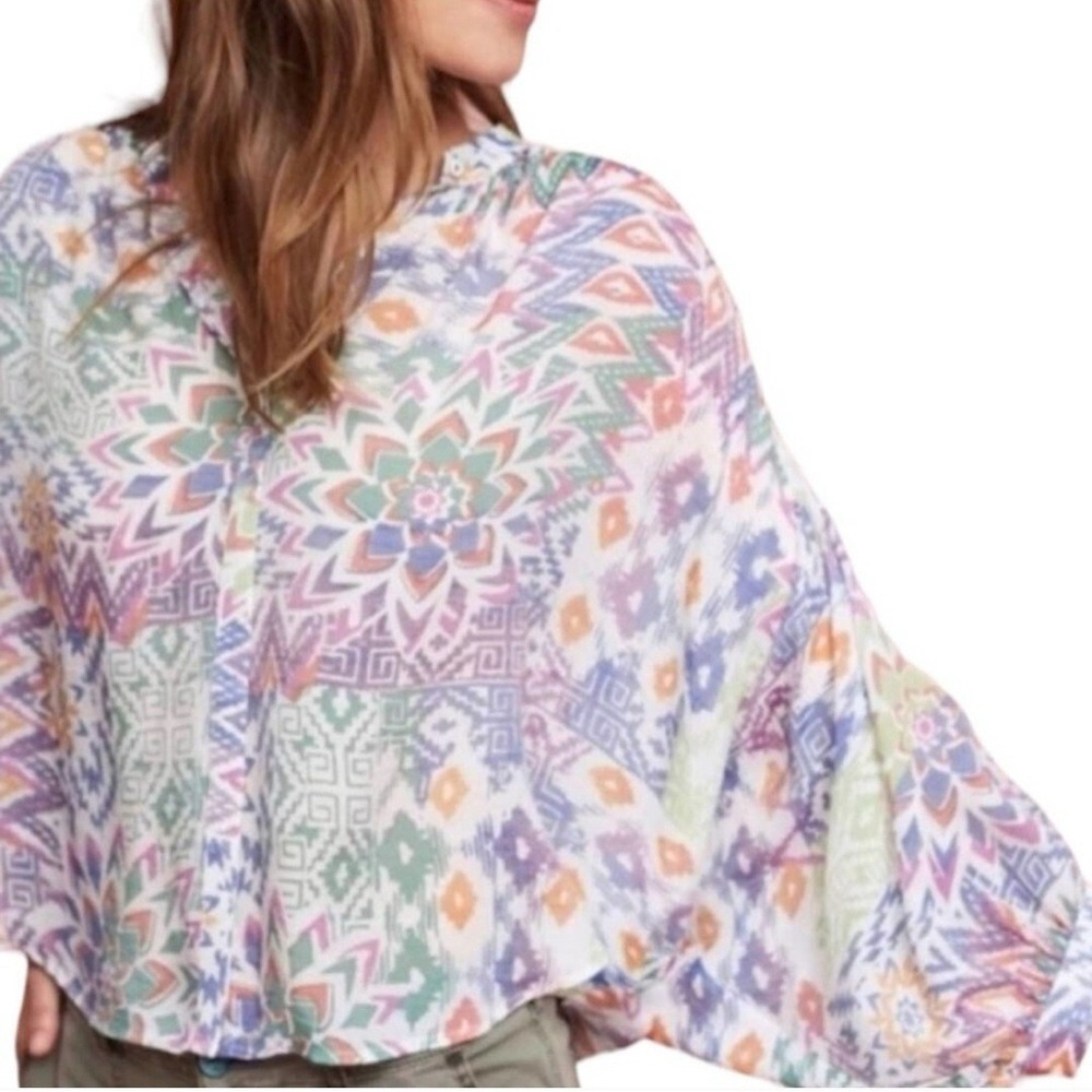 Anthropologie Maeve Brynna Buttondown Blouse, Size  Large - Picture 2 of 10